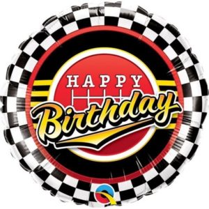 Happy Birthday Racing Themed Party Balloon