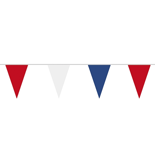 Red, White & Blue Plastic Bunting